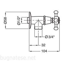 Смеситель для раковины Bugnatese Lady 956